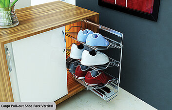 Hettich Cargo (Shoe) veneer face